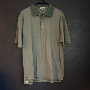 Peter Millar Sage Polo Shirt large